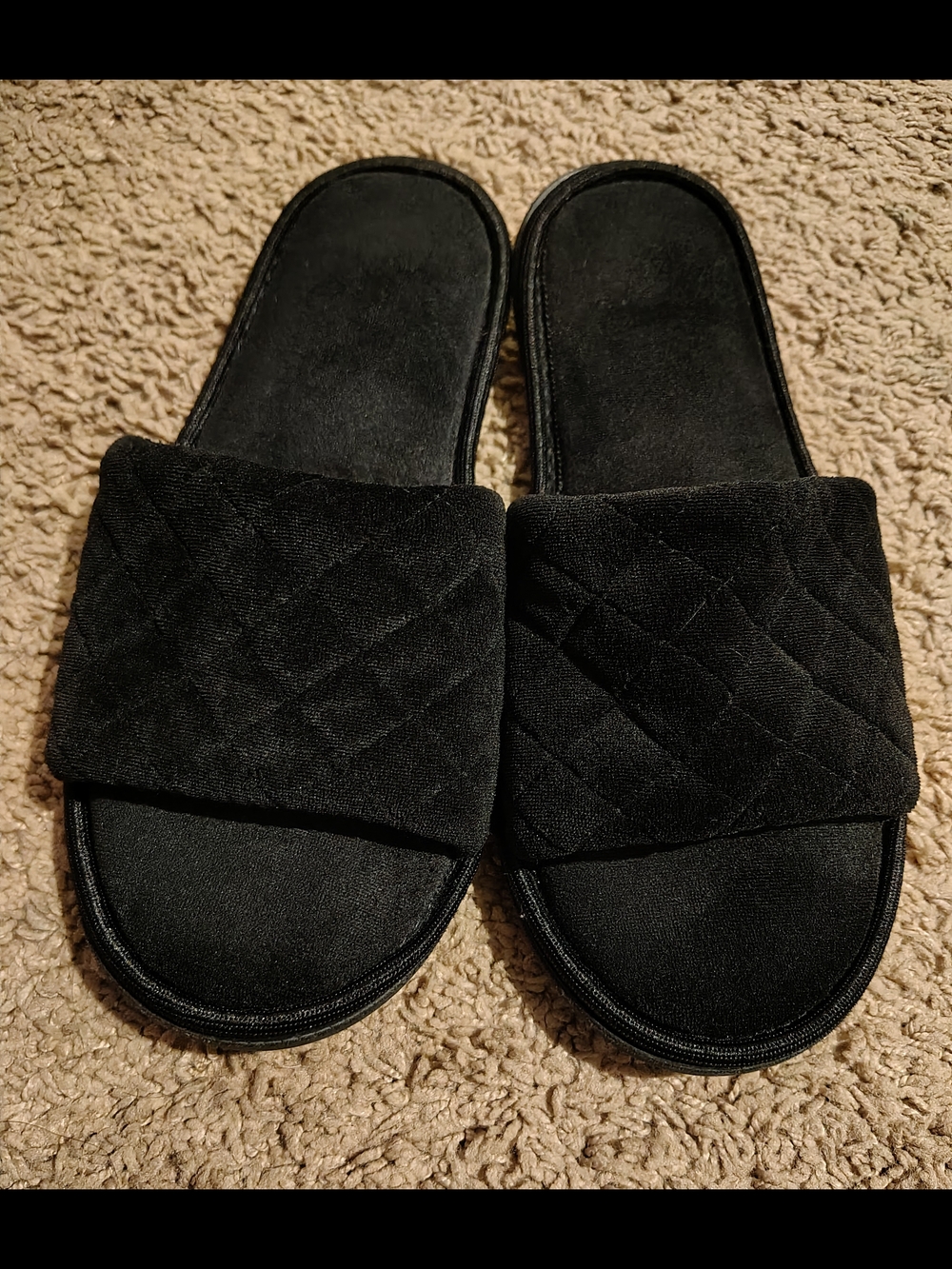 Women's Black Slippers